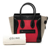 Celine Micro Tricolor Leather Luggage Tote Secondhand