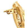 Chanel CC Gold Plated Faux Pearl and Strass Round Clip On Earrings Secondhand