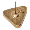 Chanel CC Gold Plated Gripoix Triangle Push Back Earrings Secondhand