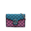 Gucci GG Marmont Matelasse Diagonal Canvas Chain Wallet Secondhand