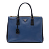 Prada Medium Bicolor Saffiano Lux Galleria Double Zip Satchel Secondhand