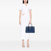 Prada Medium Bicolor Saffiano Lux Galleria Double Zip Satchel Secondhand