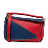 LOEWE Small Bicolor Calfskin Puzzle Satchel Secondhand