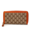 Gucci GG Canvas Bamboo Tassel Zip Around Long Wallet Secondhand