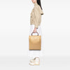 Chanel CC Caviar Wood Top Handle Tote Bag Secondhand