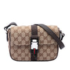Gucci GG Canvas Web Buckle Flap Crossbody Secondhand