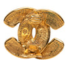 Chanel CC Gold Plated Quilted Clip On Earrings Secondhand