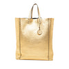 Bottega Veneta Metallic Leather Intrecciomirage Tote Secondhand