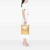 Bottega Veneta Metallic Leather Intrecciomirage Tote Secondhand