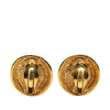 Chanel Gold Plated Faux Pearl Round Clip on Earrings Secondhand
