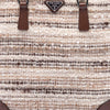 Prada Vitello Trimmed Tweed Flat Tote Secondhand
