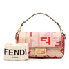 Fendi Zucca Embroidered Canvas Baguette Satchel Secondhand
