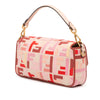 Fendi Zucca Embroidered Canvas Baguette Satchel Secondhand