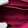 Prada Saffiano Trimmed Tessuto Chain Crossbody Secondhand