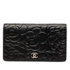 Chanel CC Embossed Lambskin Camellia Bifold Wallet Secondhand