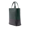 Celine Small Bicolor Grained Calfskin Vertical Cabas Tote Secondhand