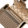 Chanel Gold Plated CC Quilted Flap Bag Pendant Necklace Secondhand