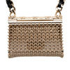 Chanel Gold Plated CC Quilted Flap Bag Pendant Necklace Secondhand