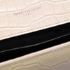Saint Laurent Medium Croc Embossed Leather Monogram Kate Tassel Crossbody Secondhand