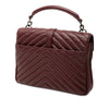 Saint Laurent Medium Chevron Sheepskin Monogram College Satchel Secondhand