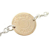 Secondhand Hermès Sterling Silver Ex-Libris Confettis Long Necklace