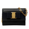 Ferragamo Mini Textured Leather Vara Bow Convertible Chain Crossbody Secondhand