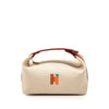 Hermès Small Toile Bride A Brac H Pavillon Case Secondhand