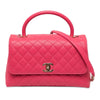 Chanel Small Quilted Caviar Coco Top Handle Bag Secondhand