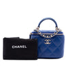Secondhand Chanel Mini CC Quilted Lambskin Top Handle Vanity Case With Chain