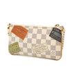 Louis Vuitton Damier Azur Pochette Milla Trunks Labels MM Secondhand