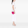 Saint Laurent Mini Chevron Metallic Leather Monogram Love Heart Chain Bag Secondhand