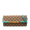 Secondhand Gucci GG Canvas Bamboo Bar Crossbody