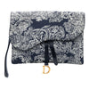 Dior Canvas Reverse Embroidered Toile de Jouy Clutch Secondhand