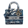 Dior Medium Embroidered Canvas Palm Tree Toile De Jouy Lady D Lite Secondhand