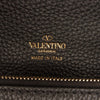 Valentino Pebbled Calfskin Rockstud Flip Lock Wallet On Chain Secondhand