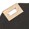 Valentino Pebbled Calfskin Rockstud Flip Lock Wallet On Chain Secondhand