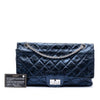 Secondhand Chanel Metallic Quilted Aged Calfskin Reissue 2.55 Double Flap 227