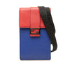 Fendi Bicolor Leather Phone Holder Crossbody Secondhand