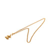 Chanel Gold Plated Quilted CC Pendant Necklace Secondhand