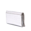 Burberry Croc Embossed Metallic Calfskin Hannah Wallet On Chain Secondhand