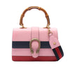 Gucci Medium Leather Bamboo Dionysus Web Satchel Secondhand