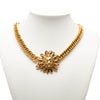 Chanel Gold Plated Leo Lion Sun Medallion Charm Necklace Secondhand