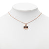 Hermès Gold Plated and Enamel Eileen Pendant Necklace Secondhand
