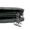Secondhand Chanel CC Quilted Metallic Calfskin Zip Clutch