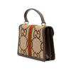 Gucci Small Jumbo GG Canvas Web Ophidia Top Handle Flap Secondhand