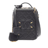 Chanel Caviar CC Filigree Vertical Vanity Case Secondhand