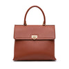 Secondhand Ferragamo Leather Gancini Trifolio Top Handle Bag