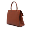 Secondhand Ferragamo Leather Gancini Trifolio Top Handle Bag