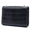 Saint Laurent Small Croc Embossed Leather Monogram Kate Tassel Crossbody Secondhand