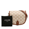 Celine Medium Triomphe Coated Canvas Folco Crossbody Secondhand